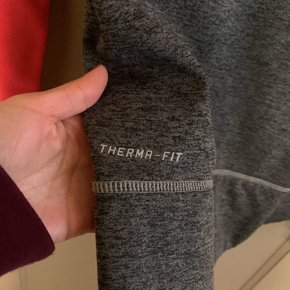 Neon and Grey Women’s Nike Pull Over Hoodie - Picture 3 of 6